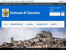 Tablet Screenshot of comune.ceccano.fr.it
